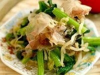 ほうれん草ともやしのわさびおかか和え【腸活・作りおき】