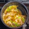 【白菜と豚肉とえのきの胡麻担々スープ】クセになる幸せのコク！の工程4
