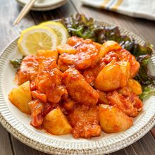 【これは旨い♡鶏肉とじゃがいもチャップ】子どもも大好き♪