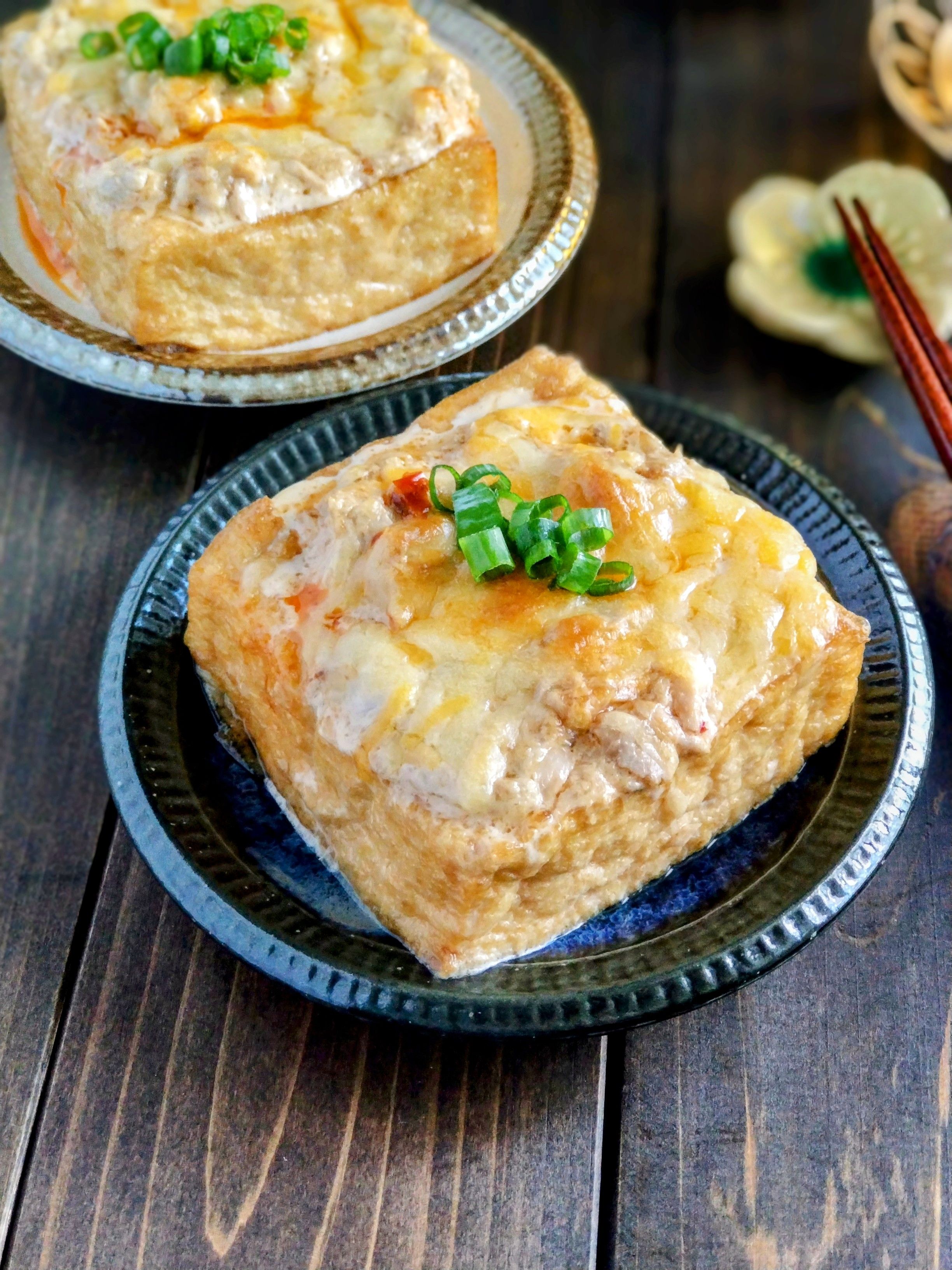 副菜に♪おつまみに♪ピリ辛ツナマヨ厚揚げ | レシピサイトNadia