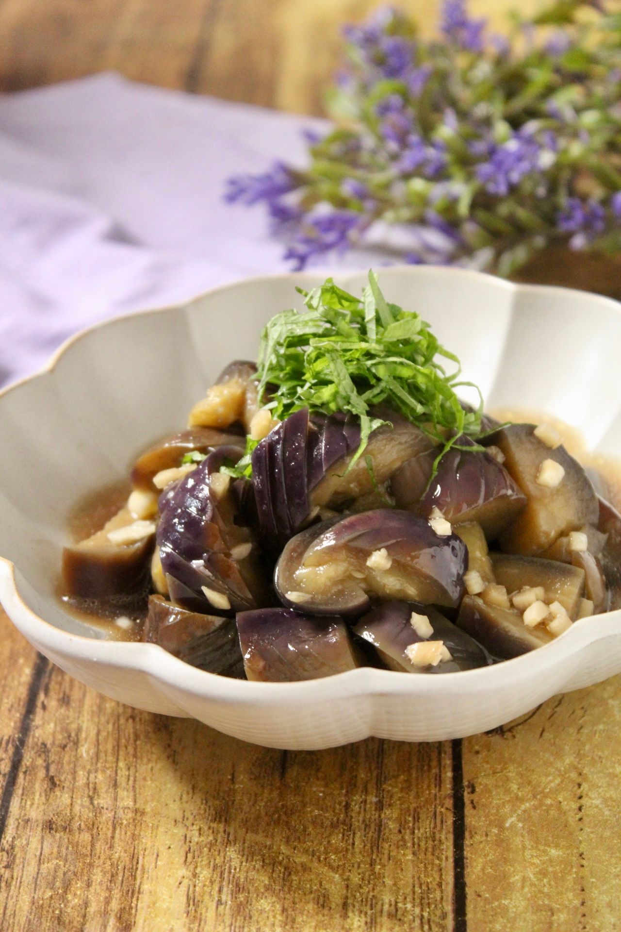 レンジで簡単！茄子のスタミナ揚げ浸し風 | レシピサイトNadia