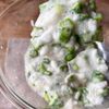 5分で完成!【オクラとたたき長芋のとろろ丼】味付けは白だし♪の工程3