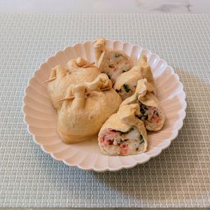 𝔂𝓾𝓶𝓲🍓の作ってみた!投稿(【ふわふわ豆腐巾着の旨だし煮】食感がたまらない♪)