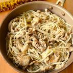 ワンパン10分！【豚こま肉ともやしの旨塩炒め】胡麻油香る♩