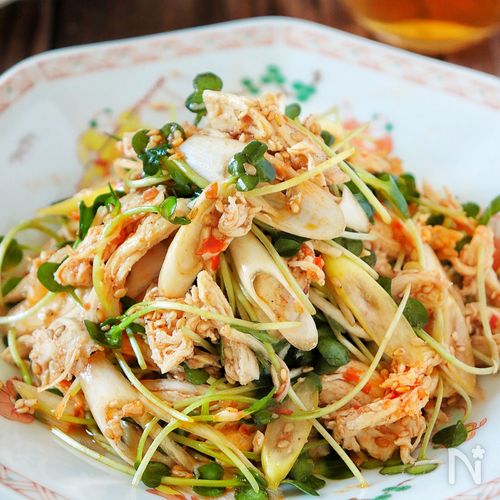 簡単・旨辛・町中華風【鶏ささみの辛ねぎ和え】