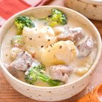 ほくほく♡【じゃがポークシチュー】食材３つ！煮込まず簡単！