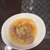 まなの作ってみた!投稿(ごちそう満腹スープ♩【鶏団子と白菜のぴり旨春雨スープ】)