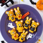 うさぎとくまのパンプキン🎃ケーキ