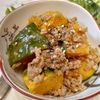 ベティの作ってみた!投稿(【フライパンで簡単】かぼちゃのそぼろ煮☆ご飯もいけちゃう)