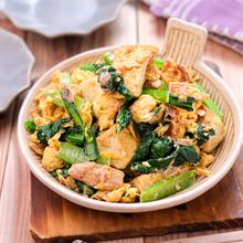 【豆腐のこまツナチャンプルー】ボリューム満点！節約副菜♪