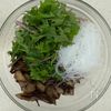 舞茸と水菜の《さっぱり♡春雨サラダ》の工程2