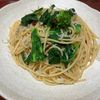 りんごの作ってみた!投稿(香り広がる。菜の花としらすの和風パスタ)