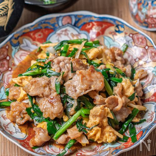 【豚肉のにらたま炒め】食欲全開！