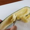 香味肉だねのズッキーニファルシの工程1
