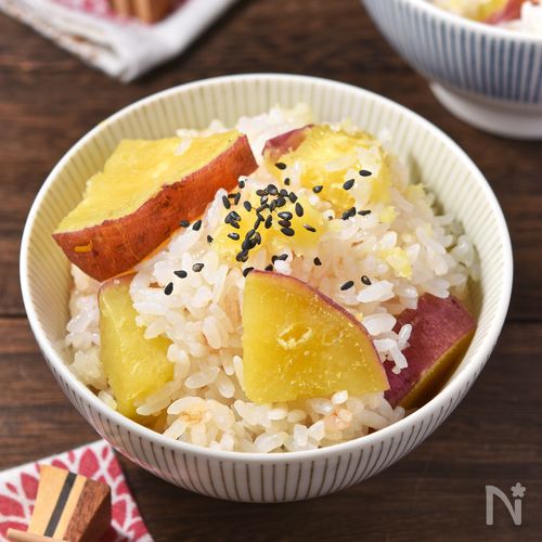 白だしで炊くさつまいもご飯│ほっこり秋の簡単ごはん