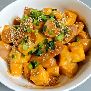 ゆみの作ってみた!投稿(【魚肉ソーセージと厚揚げのコチュマヨソテー】ご飯がすすむ！)