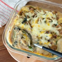 【米粉で作るほうれん草とツナのグラタン】