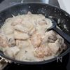 『鶏むね肉とマッシュルームのクリーム煮』牛乳で☆お手軽洋食♪の工程4