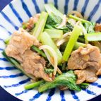 ごはんが止まらない！豚肉と小松菜の中華炒め