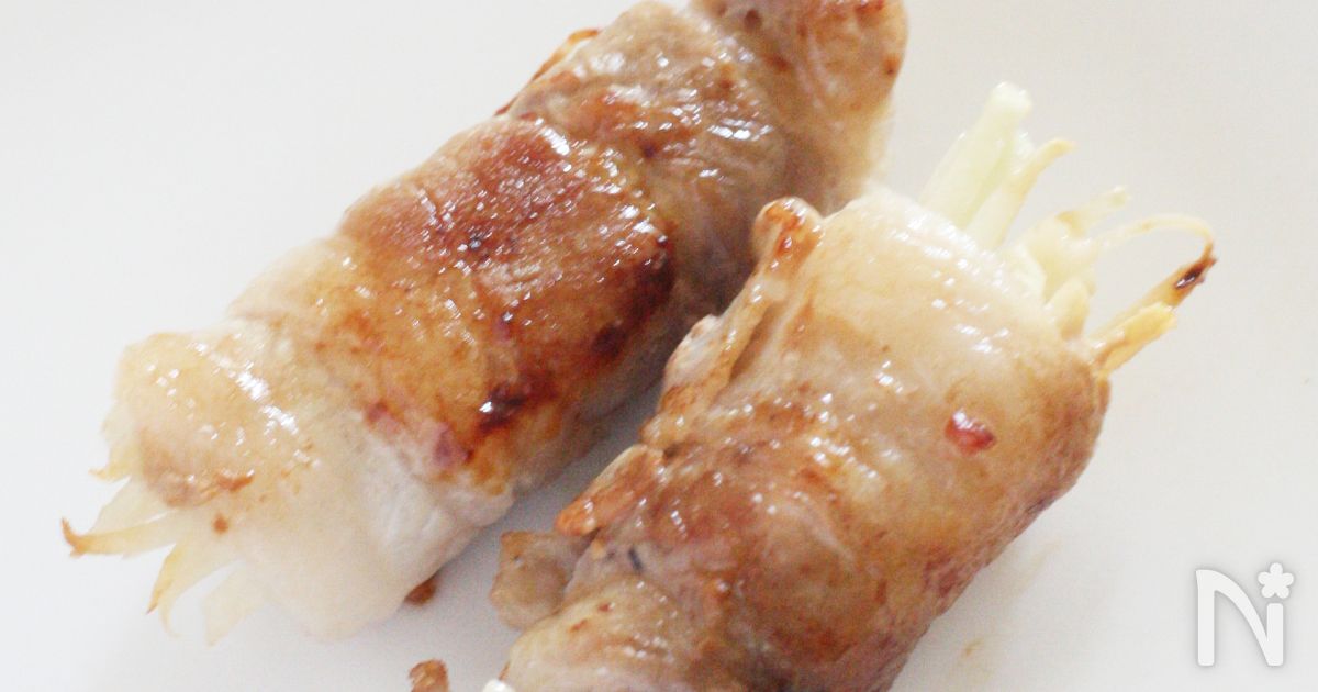 新ショウガの豚肉巻き