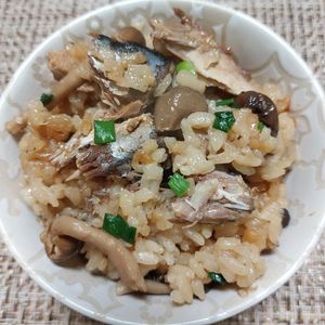 よっこの作ってみた!投稿(鯖缶で簡単!鯖とネギの炊き込みご飯☆)