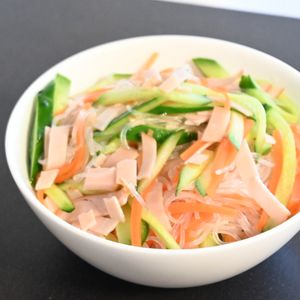 こざかなの作ってみた!投稿(箸が止まらない！【白だし香る春雨サラダ】)