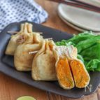 かぼちゃの味噌チーズ巾着