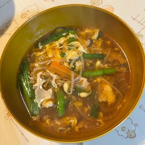 hananekoの作ってみた!投稿(ごはん進みすぎ！焼肉屋さんのユッケジャンスープ)