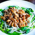 【野菜たっぷり食べられる】照り照り豚肉乗せ