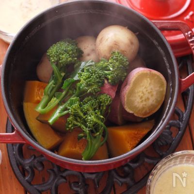温野菜のバーニャカウダ＊牛乳でもコク旨