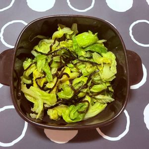 m★egの作ってみた!投稿(【レンチン】おつまみ塩昆布キャベツ)
