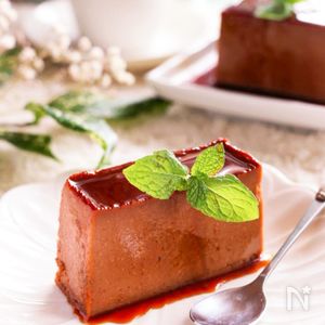 濃厚チョコとほろ苦カラメルが美味しい♡イタリアンチョコプリン