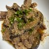 ゆっこの作ってみた!投稿(【豚こまなすのごま照り炒め】食材２つでパパッと激うまおかず！)