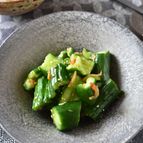 昆布の旨味たっぷり！サラダ感覚。えび塩きゅうり。