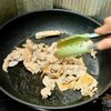 なすと豚こまのピリ辛炒めの工程2