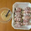 【ズッキーニの豚巻き麺つゆわさびマヨソテー】ジューシー美味♪の下準備