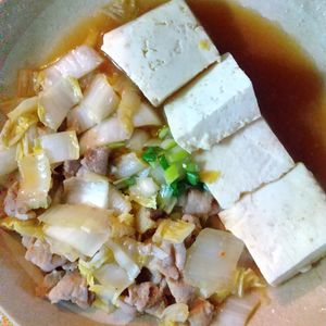 チョロリスの作ってみた!投稿(【白菜入り豚こま肉豆腐】コスパ優秀◎切って煮るだけ和食！)
