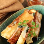 揚げ焼き簡単！春を巻いてパワーチャージ【筍と生ハムの春巻き】