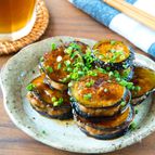 下味冷凍で♩ナスの挟み焼き