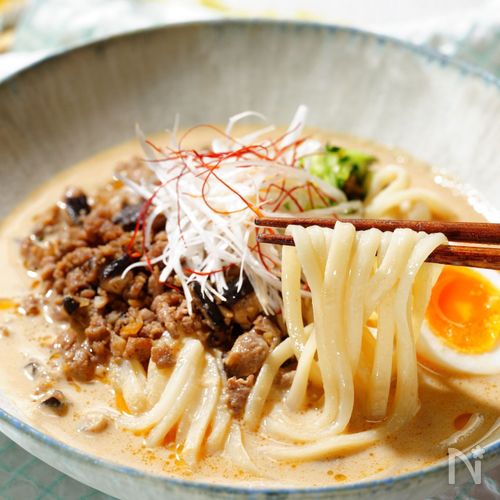夏に食べたい！冷やし担々うどん 旨み肉味噌と濃厚ピリ辛スープ