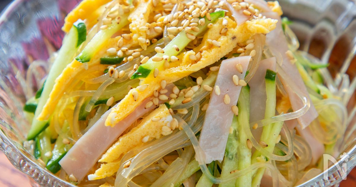 レンジで完成！【中華風春雨サラダ】味付け2つで簡単やみつき 