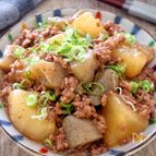 ［大根とこんにゃくのそぼろ餡］大根とろとろ！ほっこり美味しい