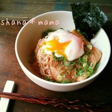 ごま油香る～♪つるっと食べれる油そば風素麺♪