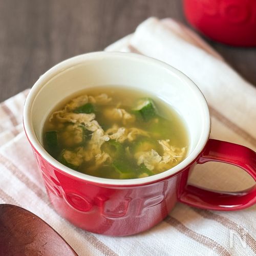 野菜嫌いの娘がおかわり【とうもろこしとオクラのふわ玉スープ】