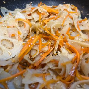 SAKIの作ってみた!投稿(スピード副菜♪『やっぱり美味しい✨れんこんのきんぴら♪』)