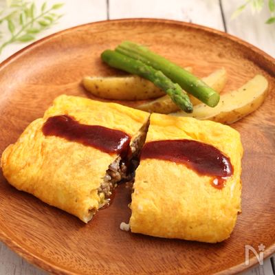 オムハンバーグ!丸めないハンバーグ