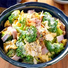 【ブロッコリーと卵とハムのマヨサラダ】シンプルが美味しい♡