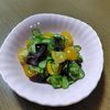 めぇの作ってみた!投稿(2人分だけど1人で食べられる♡トマトとキクラゲの中華サラダ)