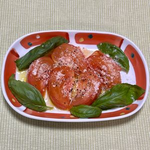 キャピタンの作ってみた!投稿(［焼きトマトのコンソメガーリック］トマトの一番美味しい食べ方)