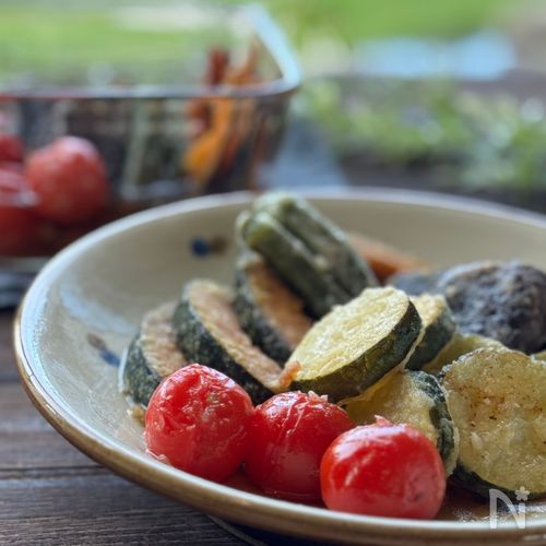 夏野菜の焼きびたし【夏の常備菜】